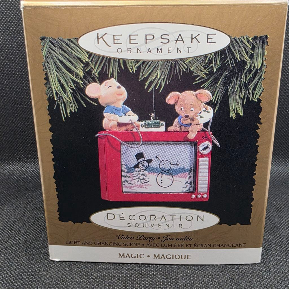 Hallmark Keepsake Magic Ornament Video Party Vintage
